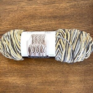 Premier Yarn in Gray, Cream, and Yellow